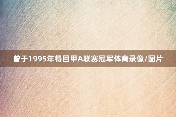 曾于1995年得回甲A联赛冠军体育录像/图片