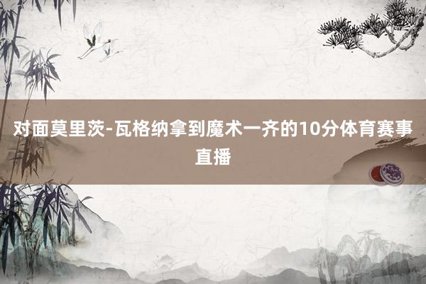 对面莫里茨-瓦格纳拿到魔术一齐的10分体育赛事直播